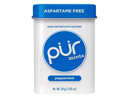 Pur Mints Peppermint Tin 30 Grams - Nutrition Plus