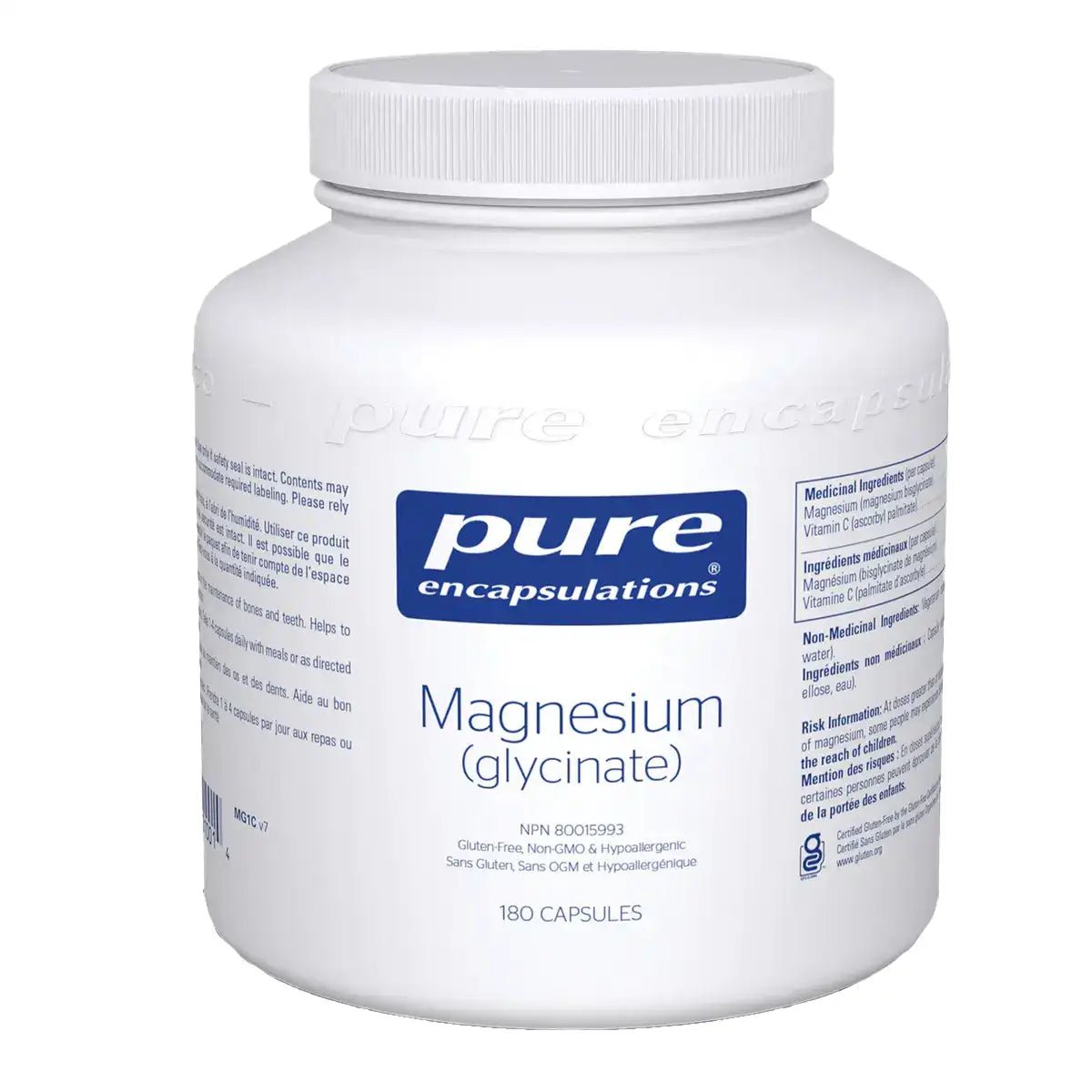Pure Encapsulations Magnesium Glycinate 180 Veg Capsules - Nutrition Plus