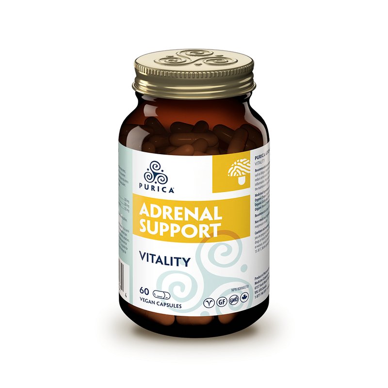 Purica Adrenal Support (Vitality) 60 Veg Capsules - Nutrition Plus