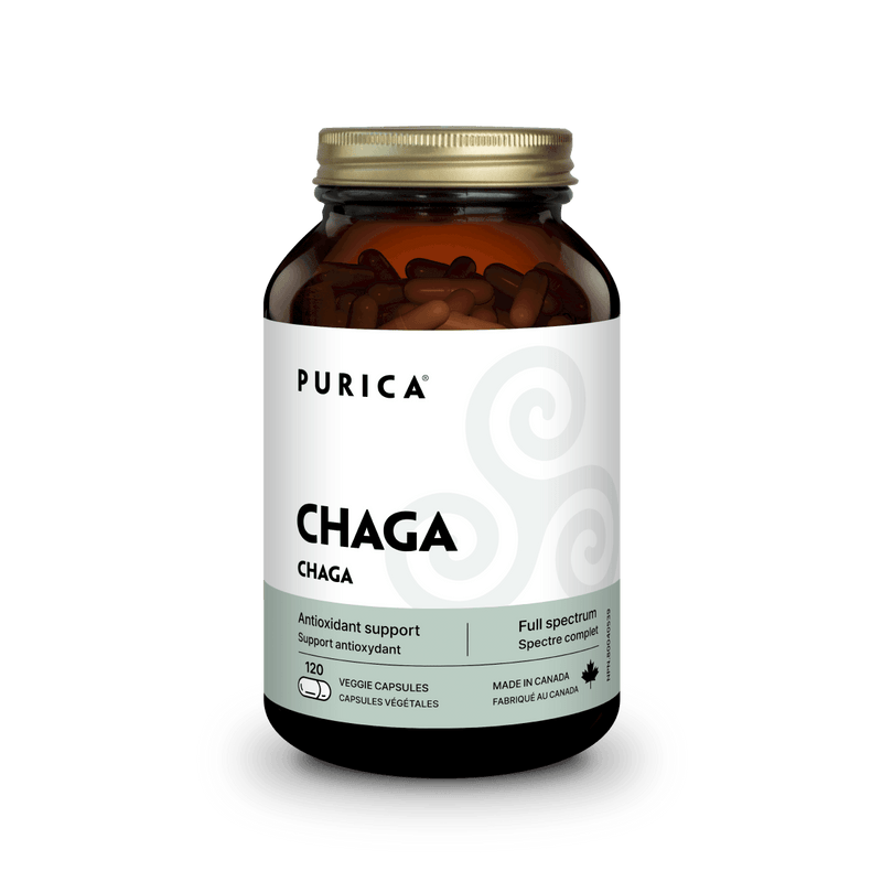 Purica Chaga 120 Vegan Capsules, Antioxidant Support - Nutrition Plus