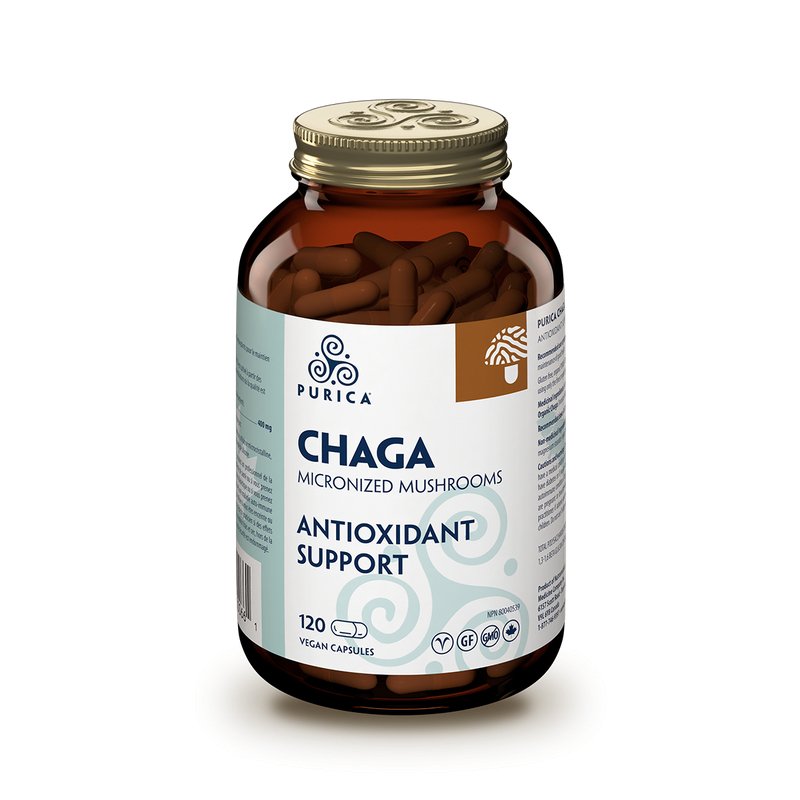 Purica Chaga 120 Vegan Capsules, Antioxidant Support - Nutrition Plus