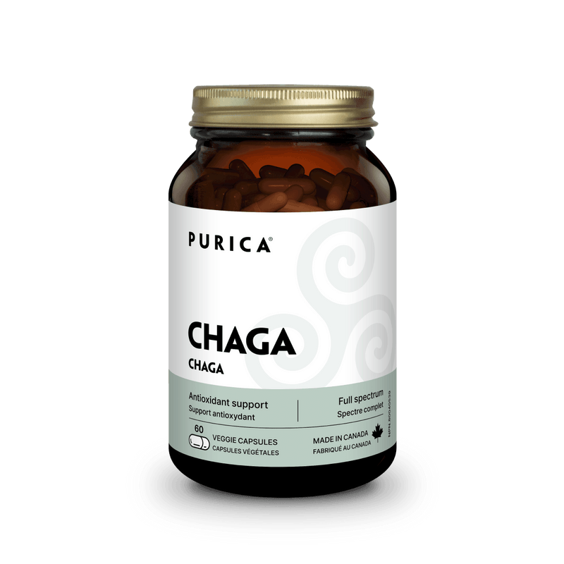 Purica Chaga 60 Vegan Capsules, Antioxidant Support - Nutrition Plus