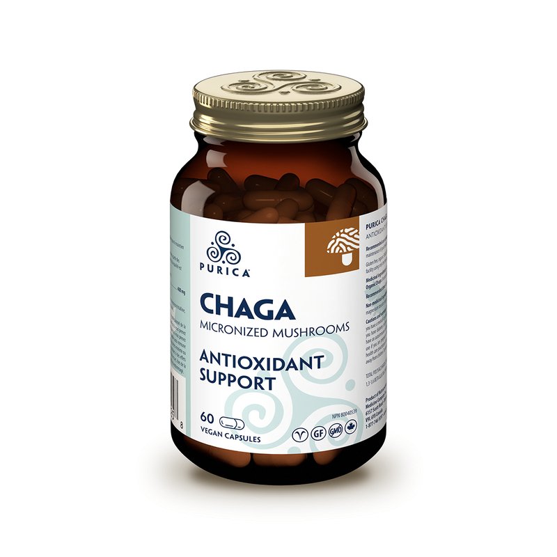 Purica Chaga 60 Vegan Capsules, Antioxidant Support - Nutrition Plus