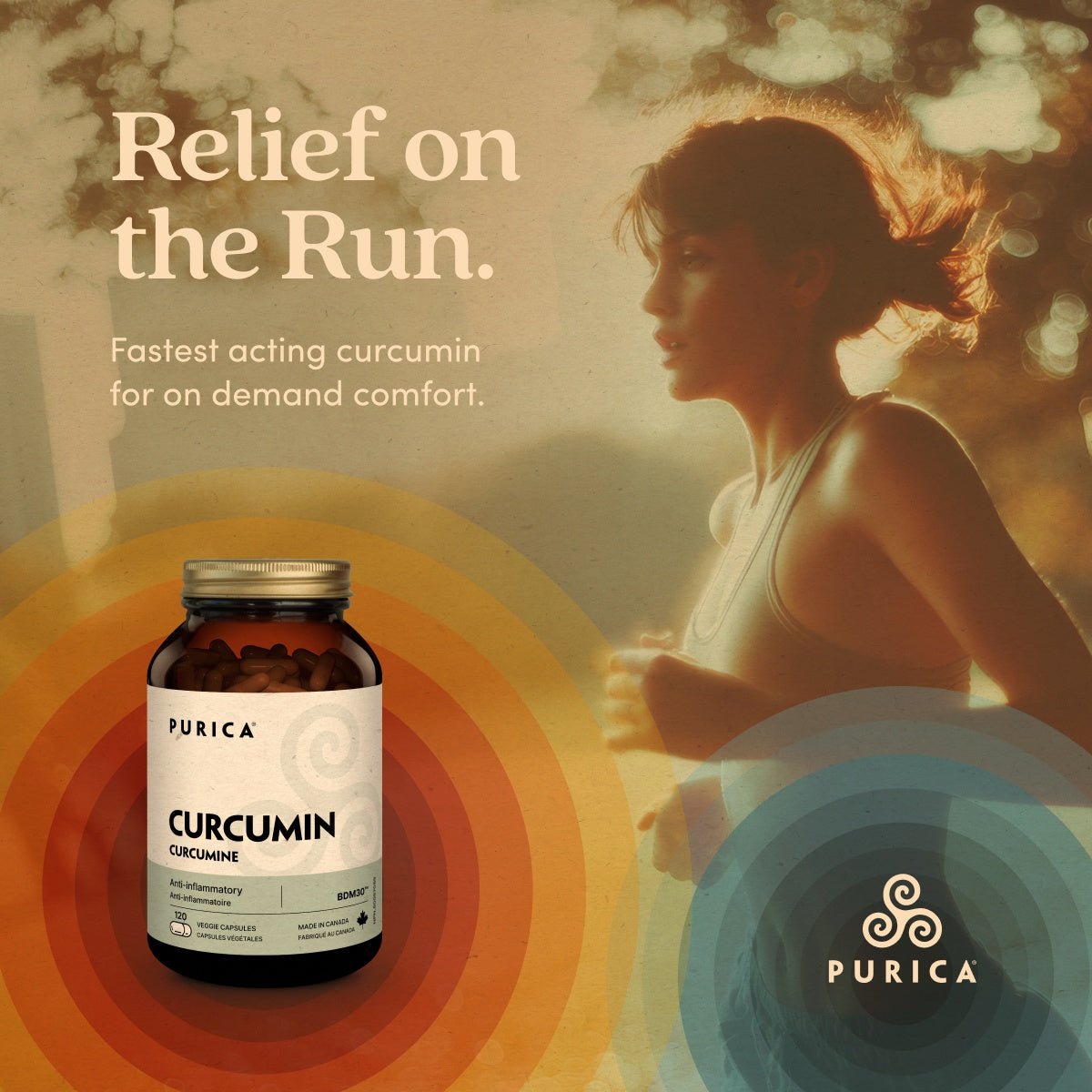 Purica Curcumin Extra Strength 72 Veg Capsules, Bonus Size - Nutrition Plus