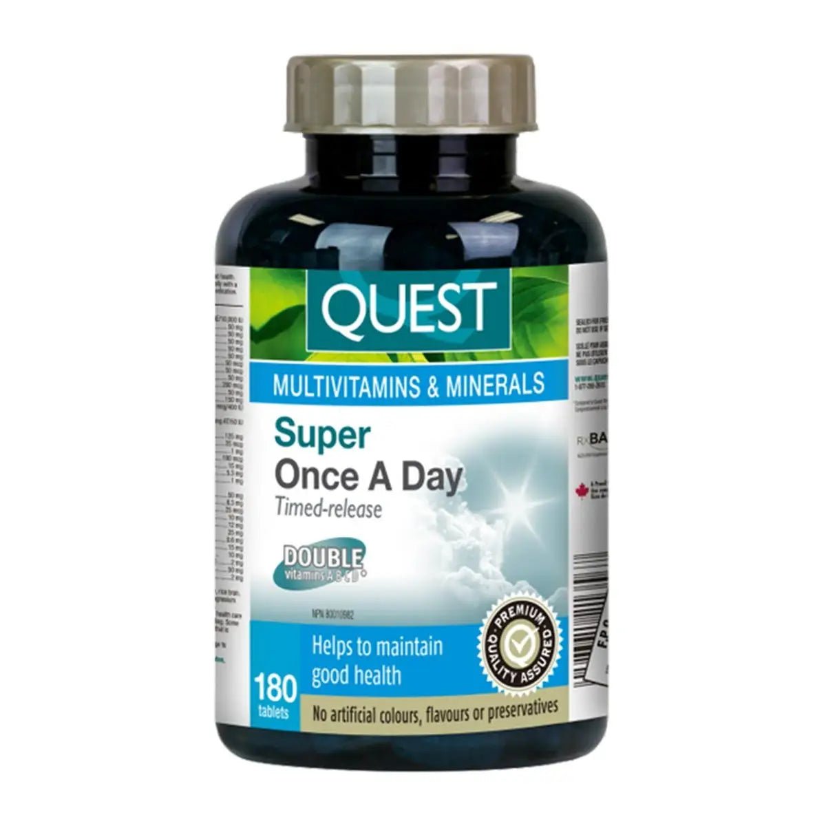 Quest Super Once A Day Timed - Release Multivitamins & Minerals 180 Tablets - Nutrition Plus