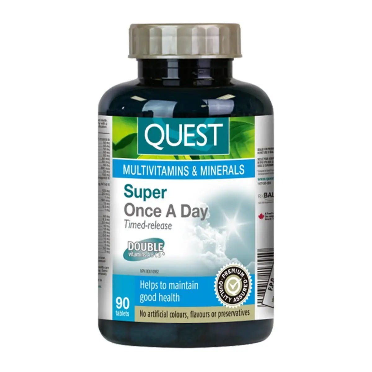 Quest Super Once A Day Timed - Release Multivitamins & Minerals 90 Tablets - Nutrition Plus