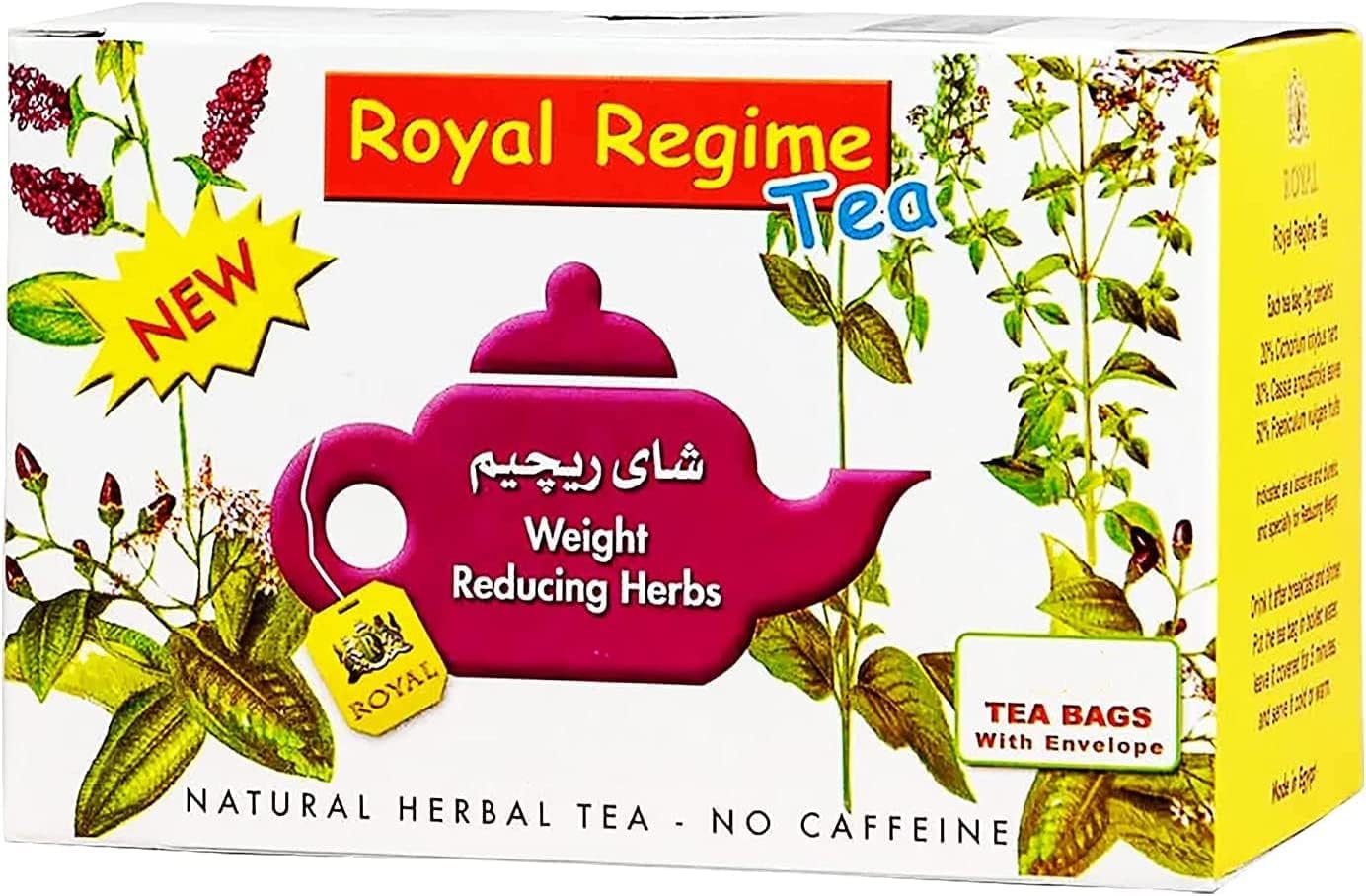 Royal Regime Weight Loss Diet Slimming 50 Tea Bags - Nutrition Plus