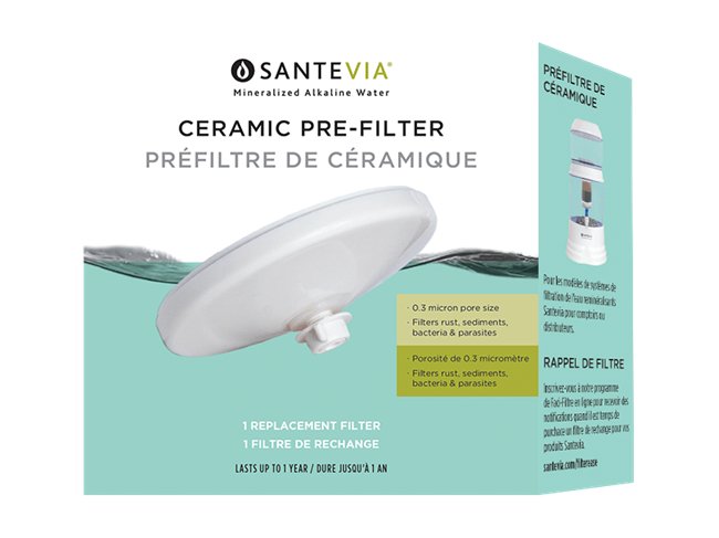 Santevia Ceramic Pre - filter - Nutrition Plus