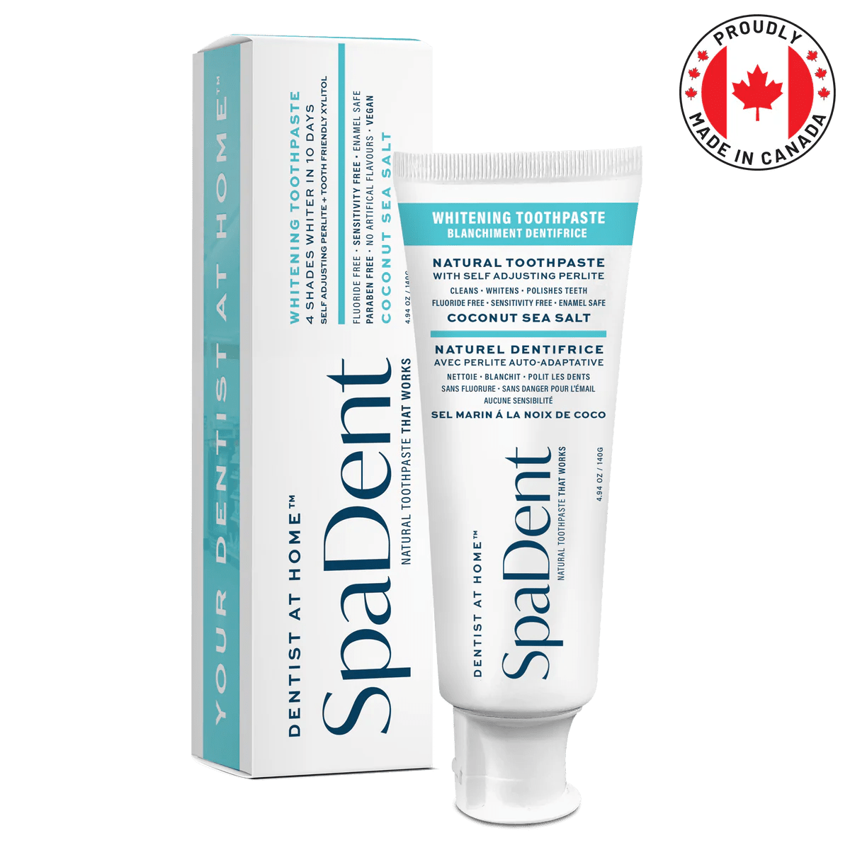 SD Naturals - Whitening Toothpaste, Coconut Sea Salt 156 Grams - Nutrition Plus