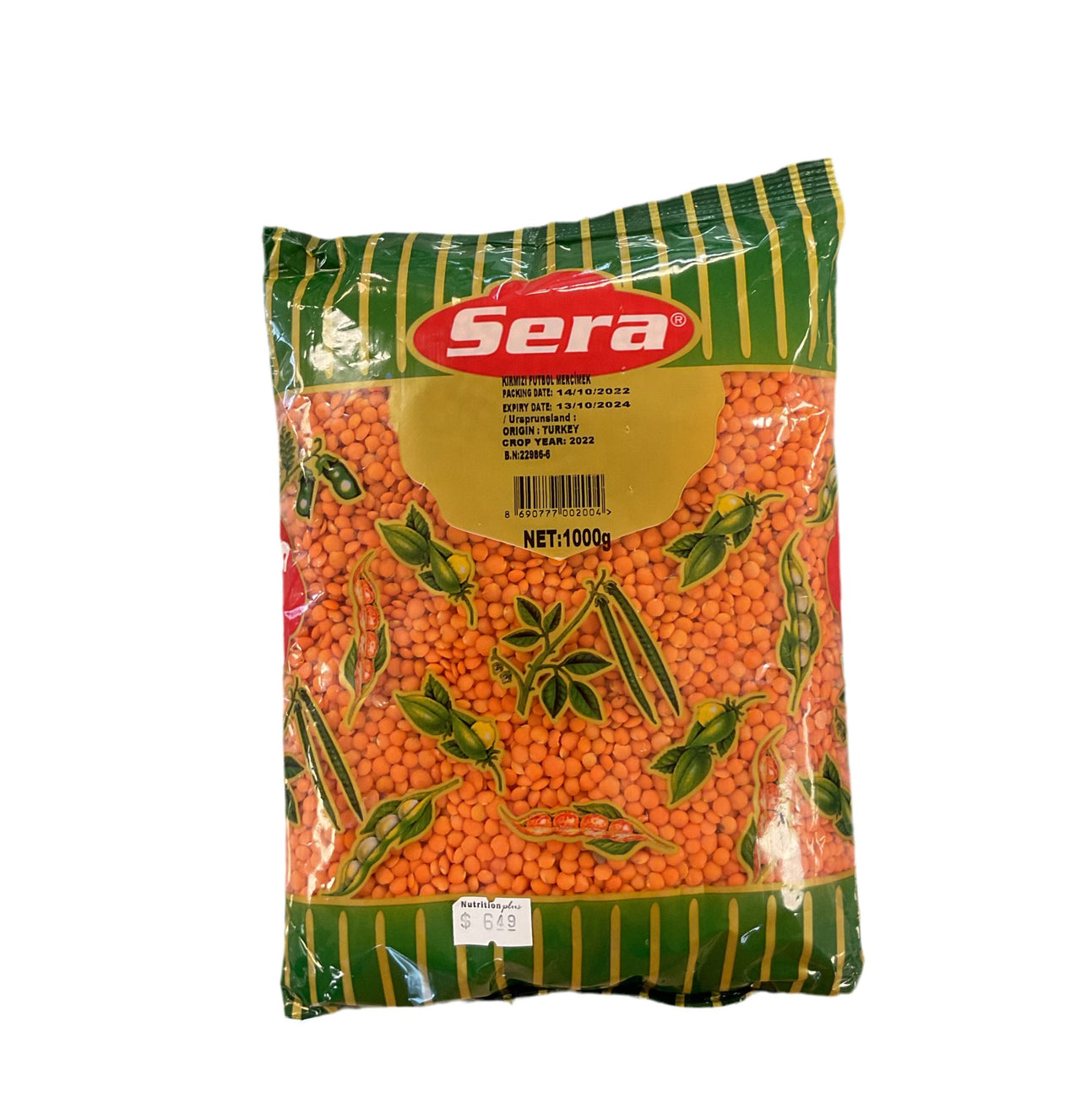 Sera Red Lentils 1 Kg - Nutrition Plus