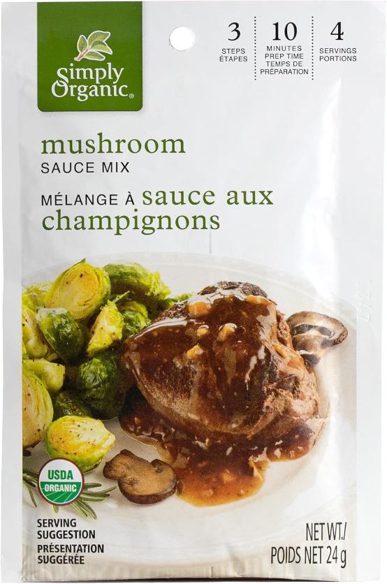 Simply Organic Mushroom Sauce Mix 24 Grams - Nutrition Plus