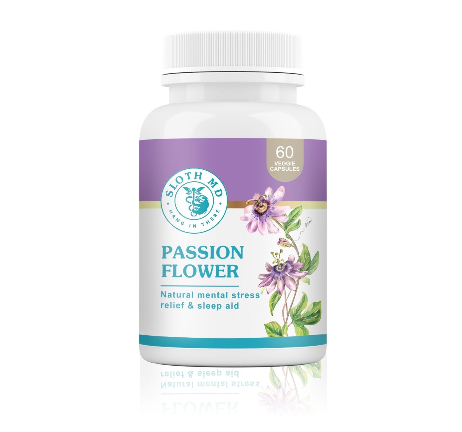Sloth MD Passion Flower 60 Veg Capsules - Nutrition Plus