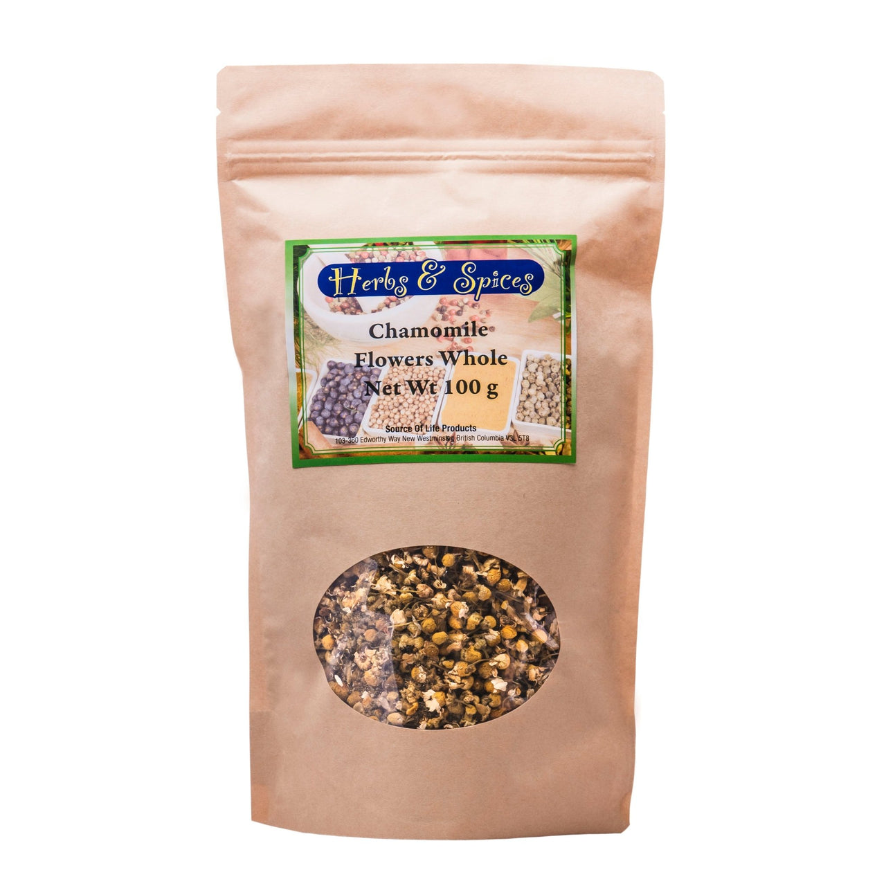 Source of Life Chamomile Flower Whole 100 Grams - Nutrition Plus