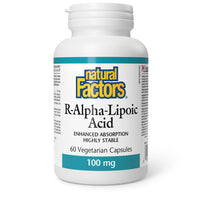 Thumbnail for Natural Factors Acide R-Alpha-Lipoïque 100 mg 60 Capsules Végétales