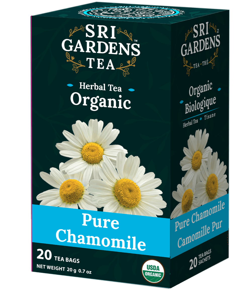 SRI Gardens Organic Pure Chamomile 20 Tea Bags - Nutrition Plus