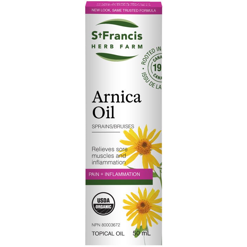 St. Francis Herb Farm Arnica Oil 50mL - Nutrition Plus