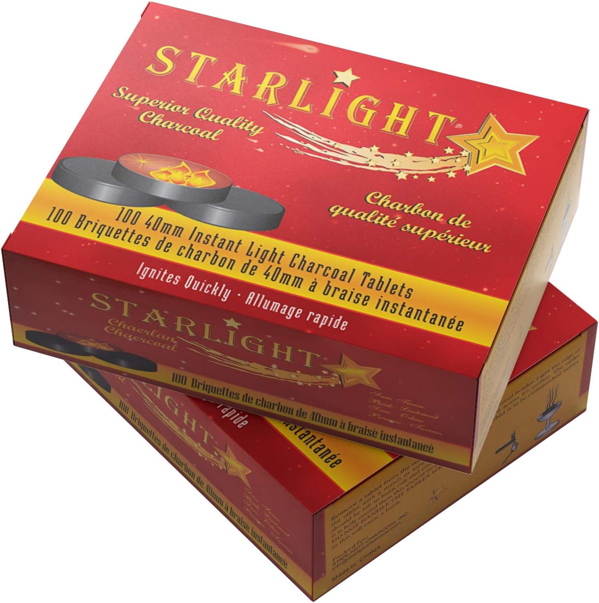 Starlight Instant Light Charcoal Tablets, 100 Tablets - Nutrition Plus