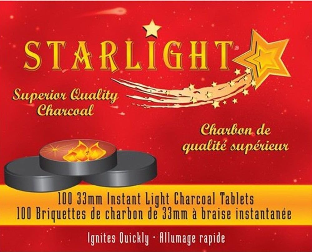 Starlight Instant Light Charcoal Tablets, 100 Tablets - Nutrition Plus