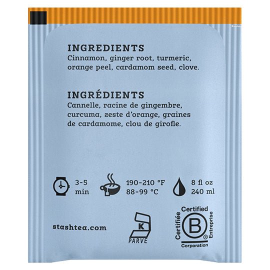Stash Tea Golden Turmeric Chai, 18 Bags - Nutrition Plus