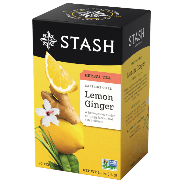 Stash Tea Lemon Ginger Tea, 20 Bags - Nutrition Plus