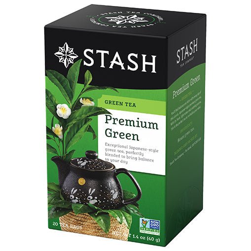 Stash Tea Premium Green Tea, 20 Bags - Nutrition Plus