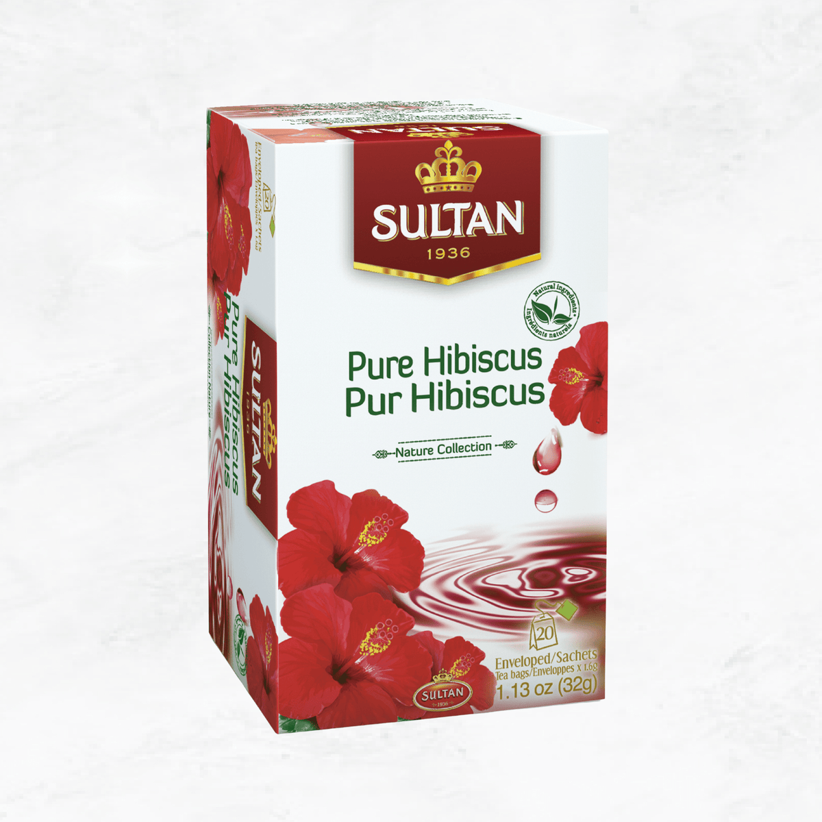 Sultana Hibiscus Tea 20 Tea Bags - Nutrition Plus