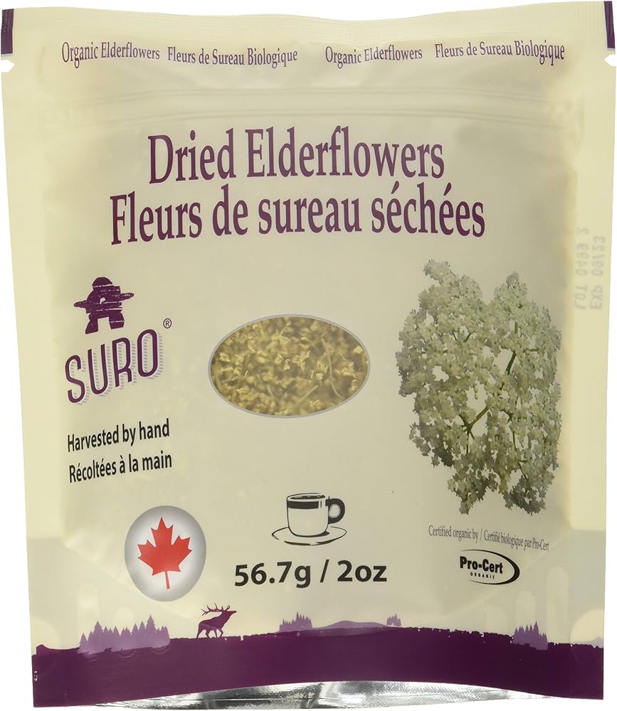 Suro Dried Organic Elderflowers 56.7 Grams - Nutrition Plus