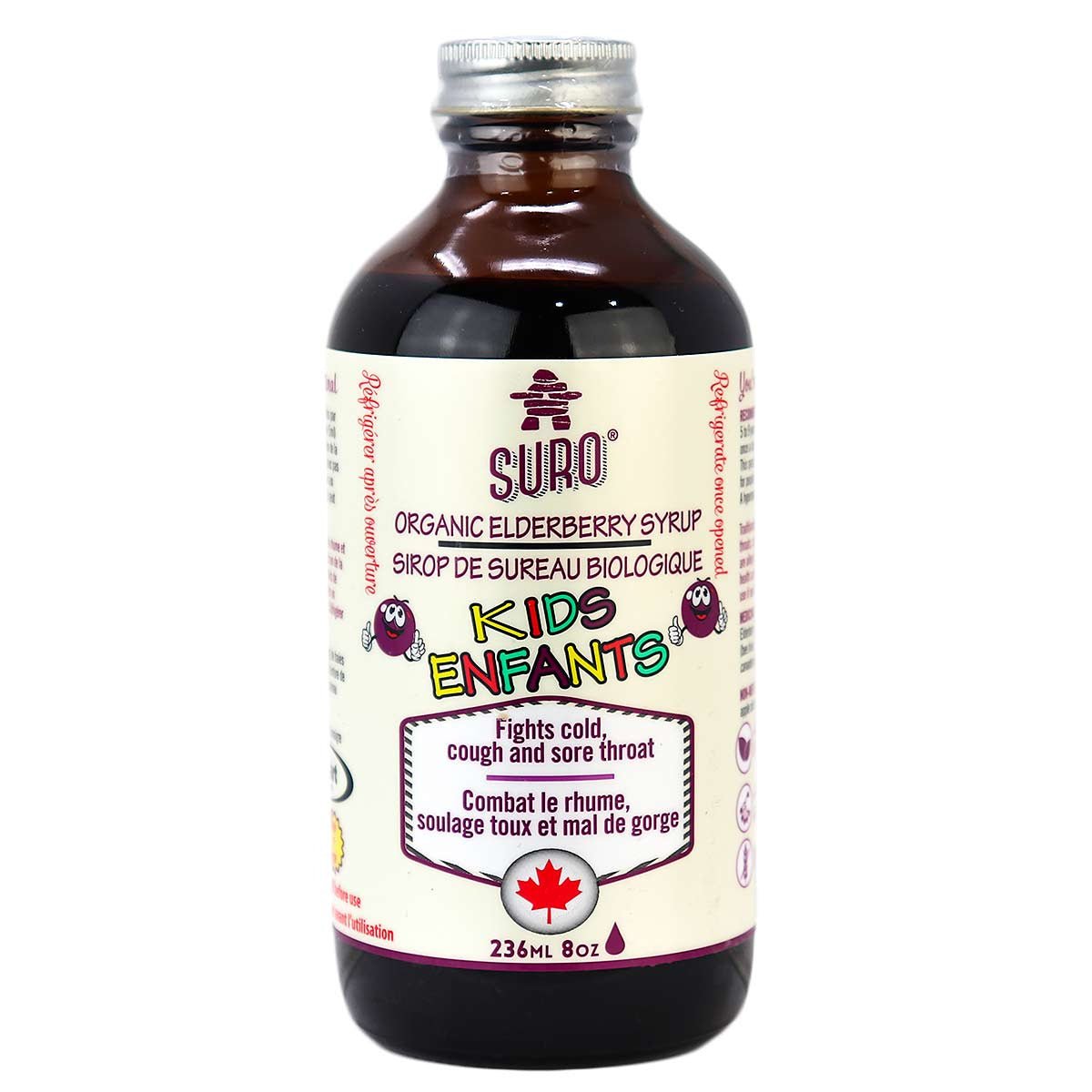 Suro Organic Kids Elderberry Syrup 236mL - Nutrition Plus