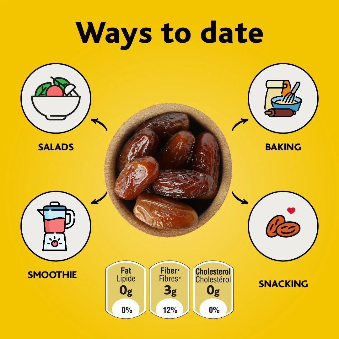 Terra Delyssa Deglet Noor Organic Pitted Dates 1.25 Kg - Nutrition Plus