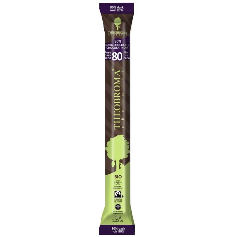 Theobroma Chocolate 80% Dark Chocolate 35 Grams - Nutrition Plus