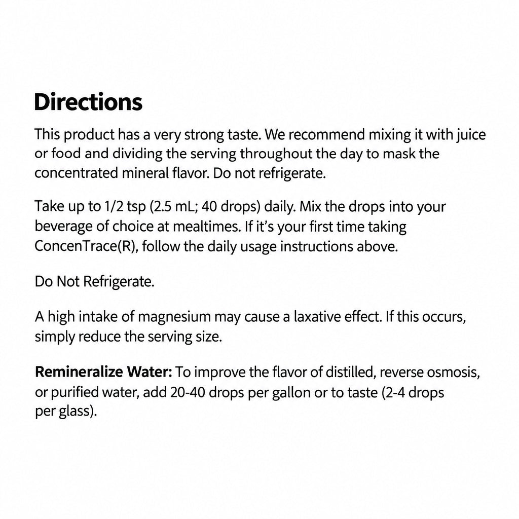 Trace ConcenTrace, Trace Mineral Drops, 120mL, 48 Days - Nutrition Plus