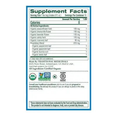 Traditional Medicinals - Organic Cup of Calm® Tea, 16 Bags - Nutrition Plus