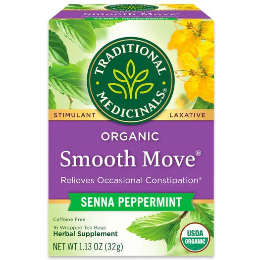 Traditional Medicinals, Organic Smooth Move® Peppermint Tea, 16s - Nutrition Plus