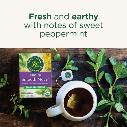 Traditional Medicinals, Organic Smooth Move® Peppermint Tea, 16s - Nutrition Plus