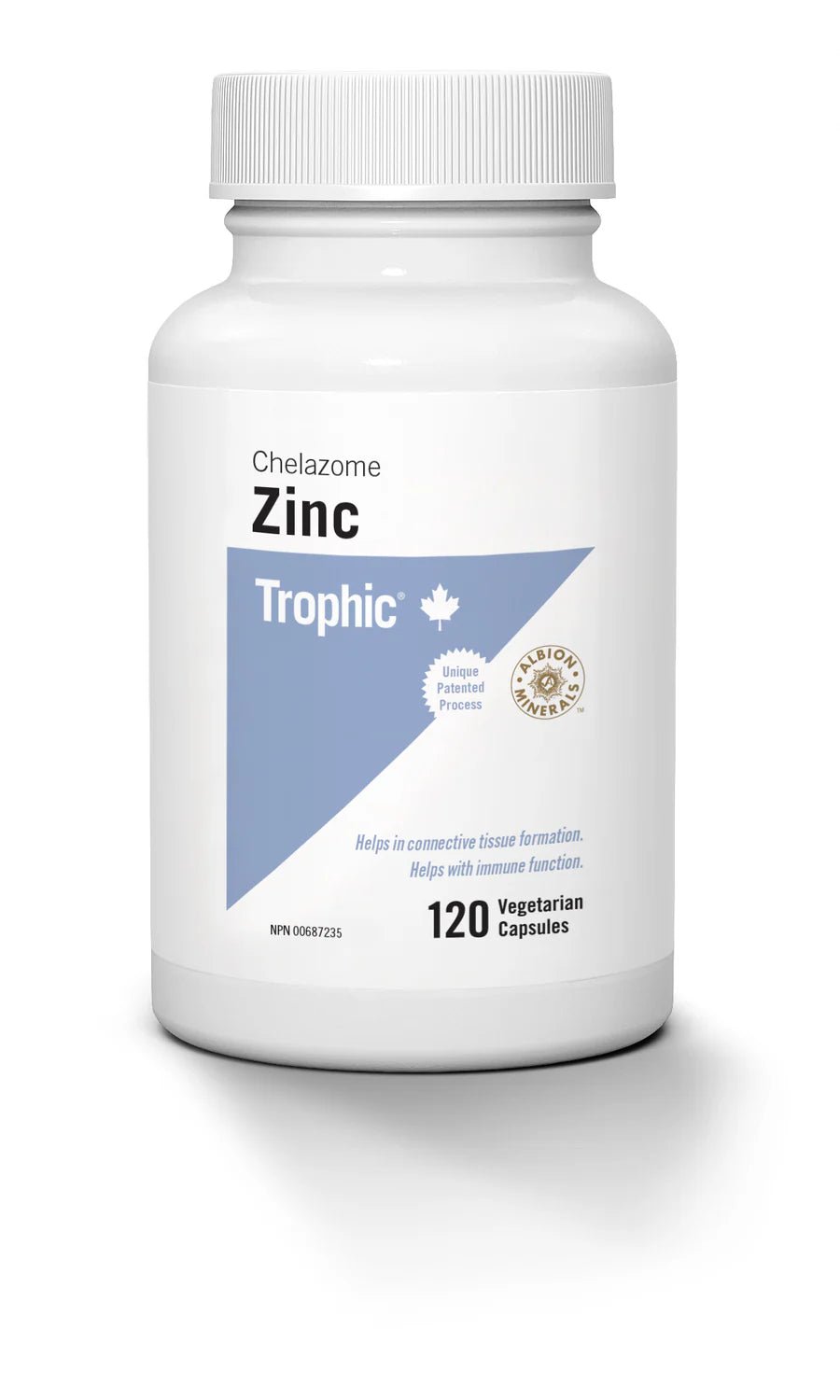 Trophic Zinc Chelazome 30 mg Veg Capsules - Nutrition Plus