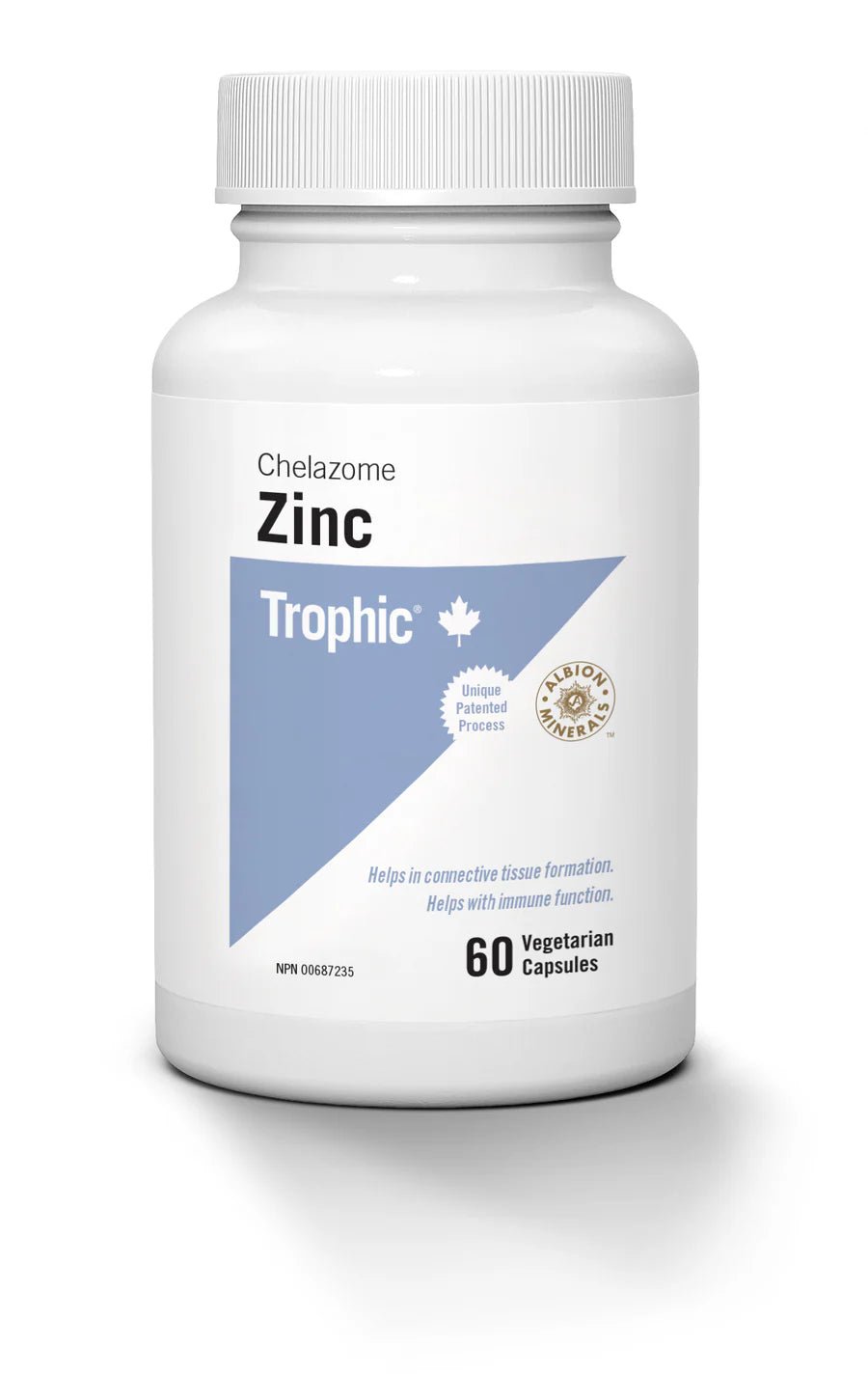 Trophic Zinc Chelazome 30 mg Veg Capsules - Nutrition Plus