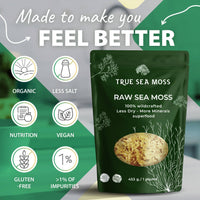 Thumbnail for TrueSeaMoss Crafted Dry Raw Sea Moss 453 Grams - Nutrition Plus