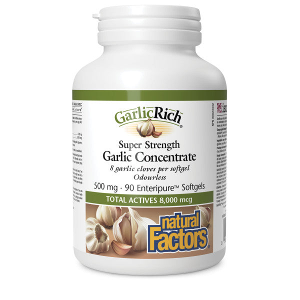 Natural Factors GarlicRich Super Strength Garlic Concentrate Softgels