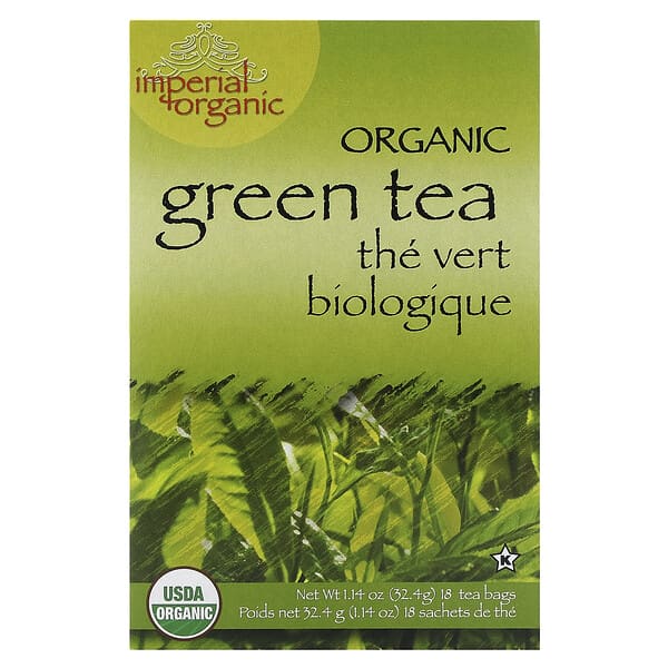 Uncle Lee's Tea, Imperial Organic Green Tea, 18 Tea Bags - Nutrition Plus