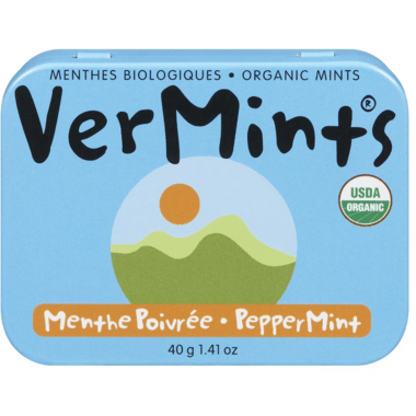 VerMints Organic Peppermint Mints 40 Grams - Nutrition Plus