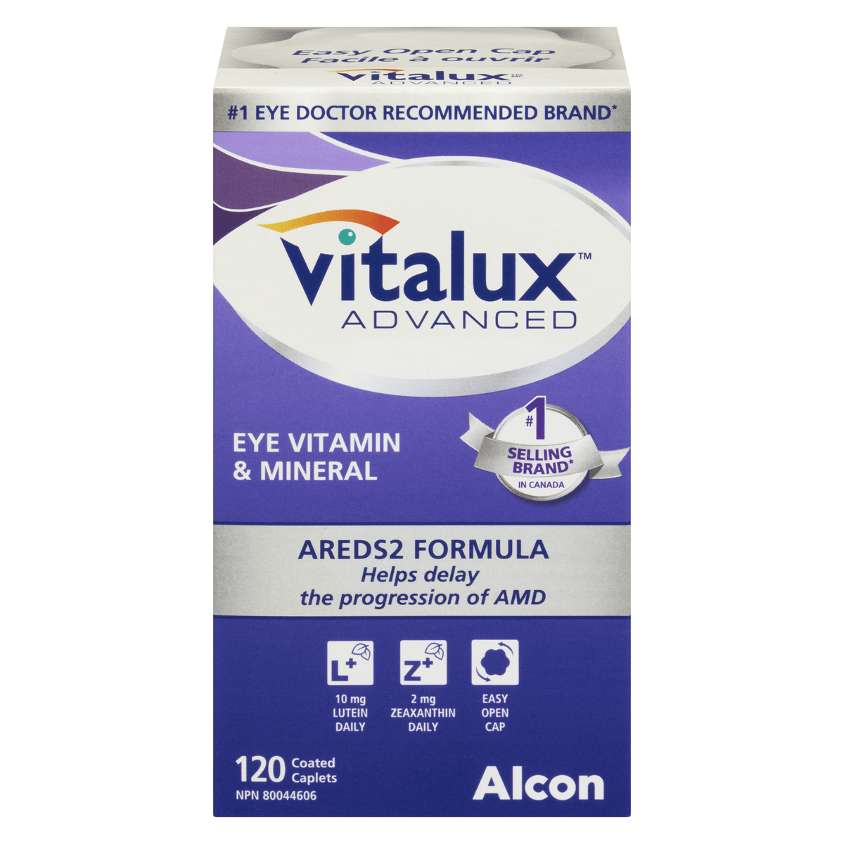 Vitalux Eye Vitamin & Mineral AREDS2 Formula 120 caplets - Nutrition Plus