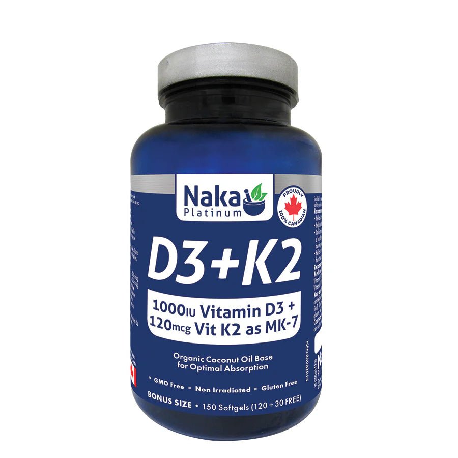 Vitamin D3 + K2 150 Softgels - Nutrition Plus