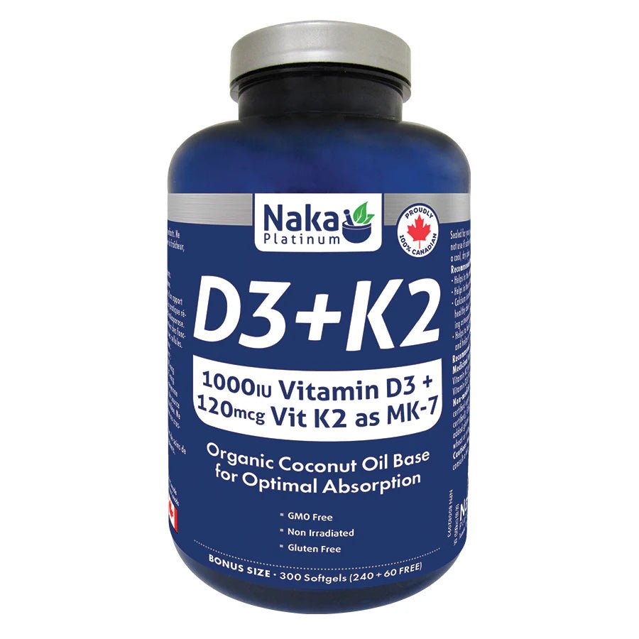 Vitamin D3 + K2 300 Softgels - Nutrition Plus