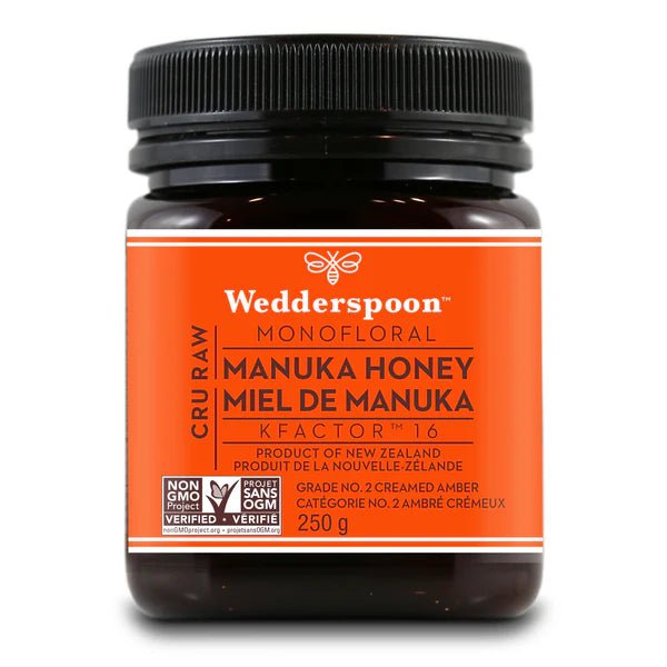 Wedderspoon Raw Monofloral Manuka Honey KFactor 16 - Nutrition Plus