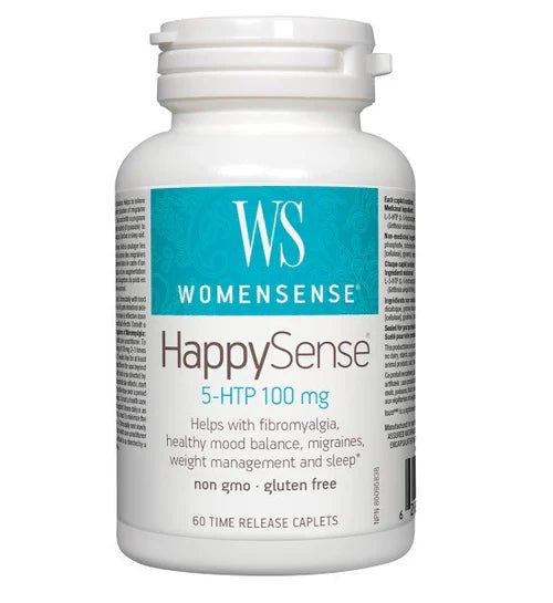 WomenSense HappySense 5 - HTP 100mg 60 Time Release Caplets - Nutrition Plus