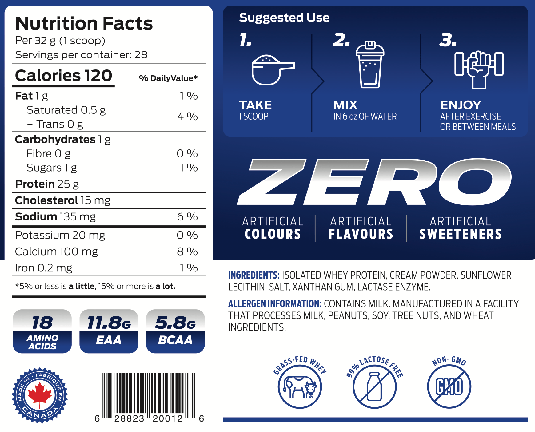 XP Labs IsoXP Grass Fed Whey Protein Isolate 5 lb - Nutrition Plus