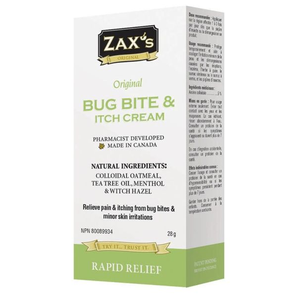 Zax's Original Bug Bite & Itch Cream 28 grams - Nutrition Plus