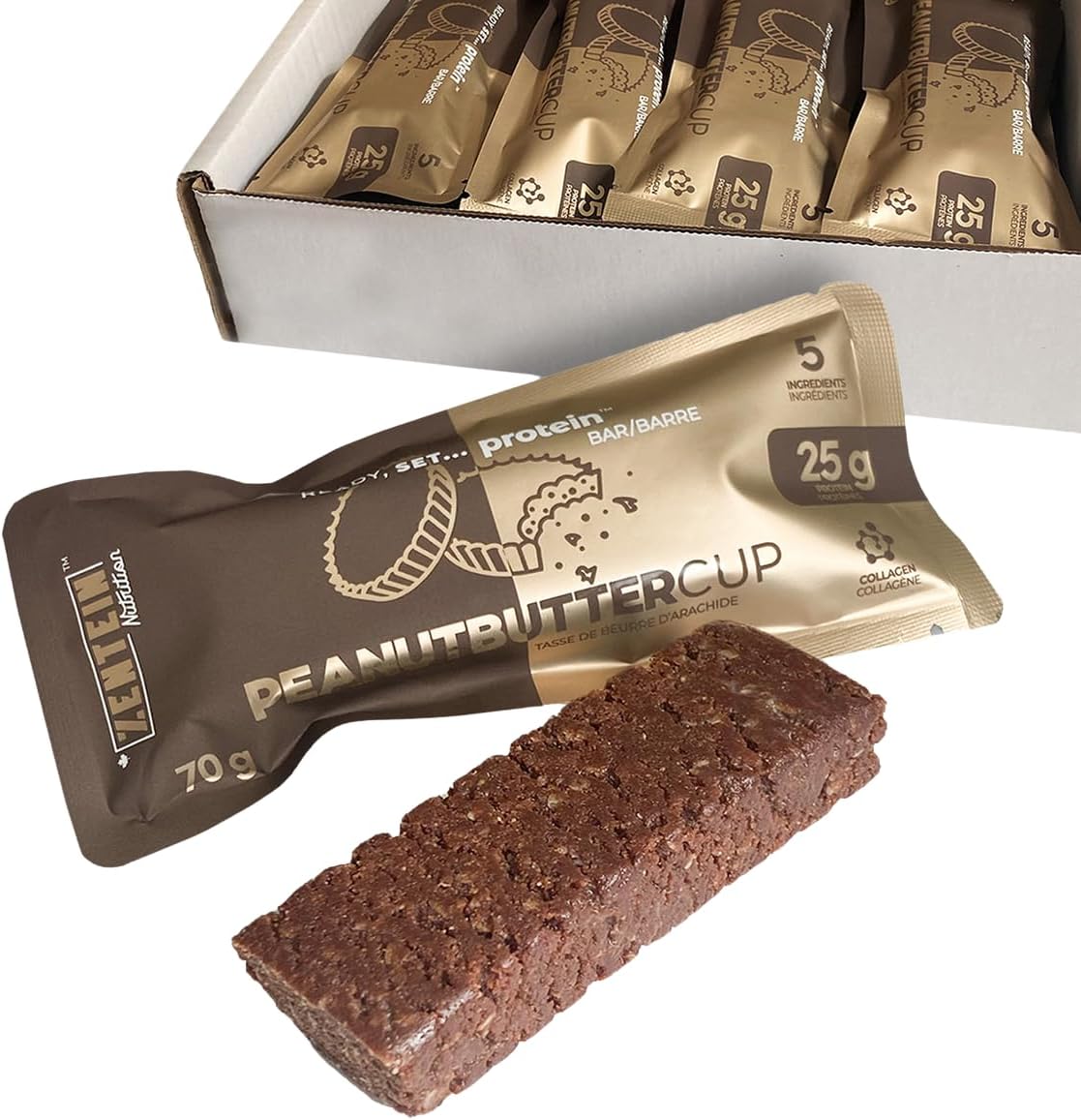 Zentein Nutrition Collagen Protein Bar 70 Grams, Peanut Butter Cup Flavour - Nutrition Plus