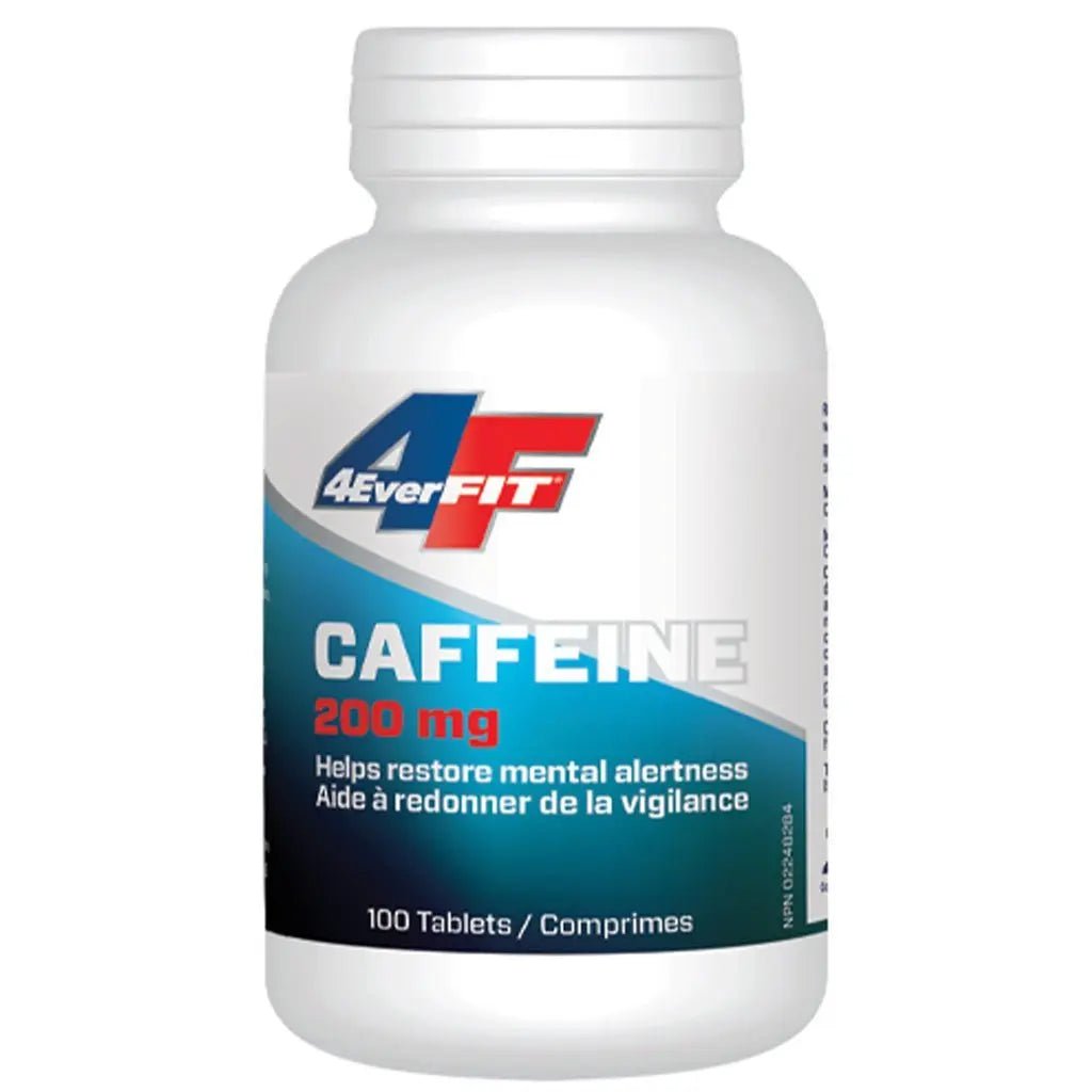 4Ever Fit Caffeine 200 mg 100 Tablets - Nutrition Plus