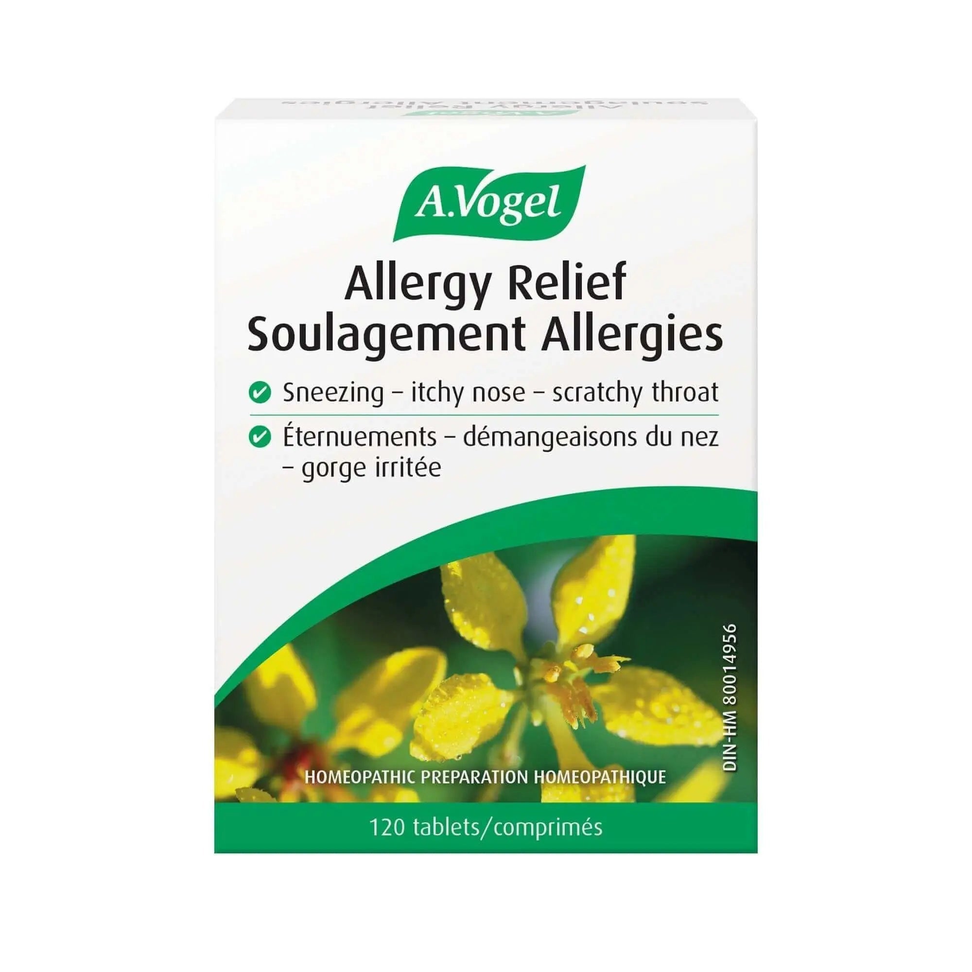 A. Vogel Allergy Relief - Hay Fever Symptoms Non-drowsy 120 Tablets - Nutrition Plus